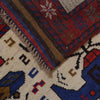 War Area Rug Handmade Ivory Tank + Helicopter 3x5 ft