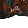 War Area Rug Handmade Brown Tank + Helicopter 3x5 ft