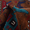 War Area Rug Handmade Brown Tank + Helicopter 3x5 ft