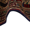 War Area Rug Handmade Brown Tank + Riffle + Helicopter 7x10