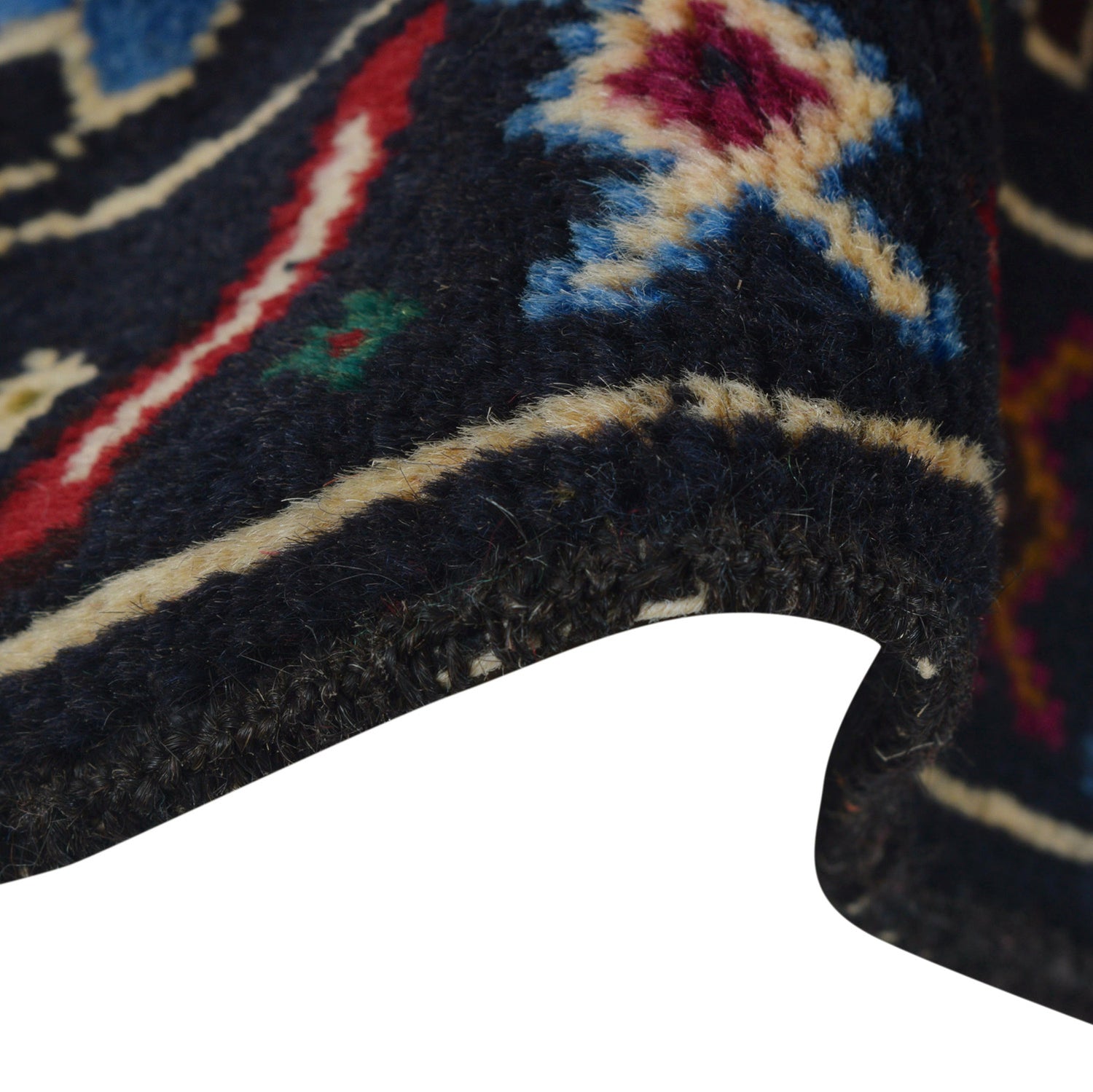 Baluchi Rug Handmade Multi Geometric 2x4 ft