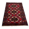 Baluchi Rug Handmade Multi Geometric 3x5 ft