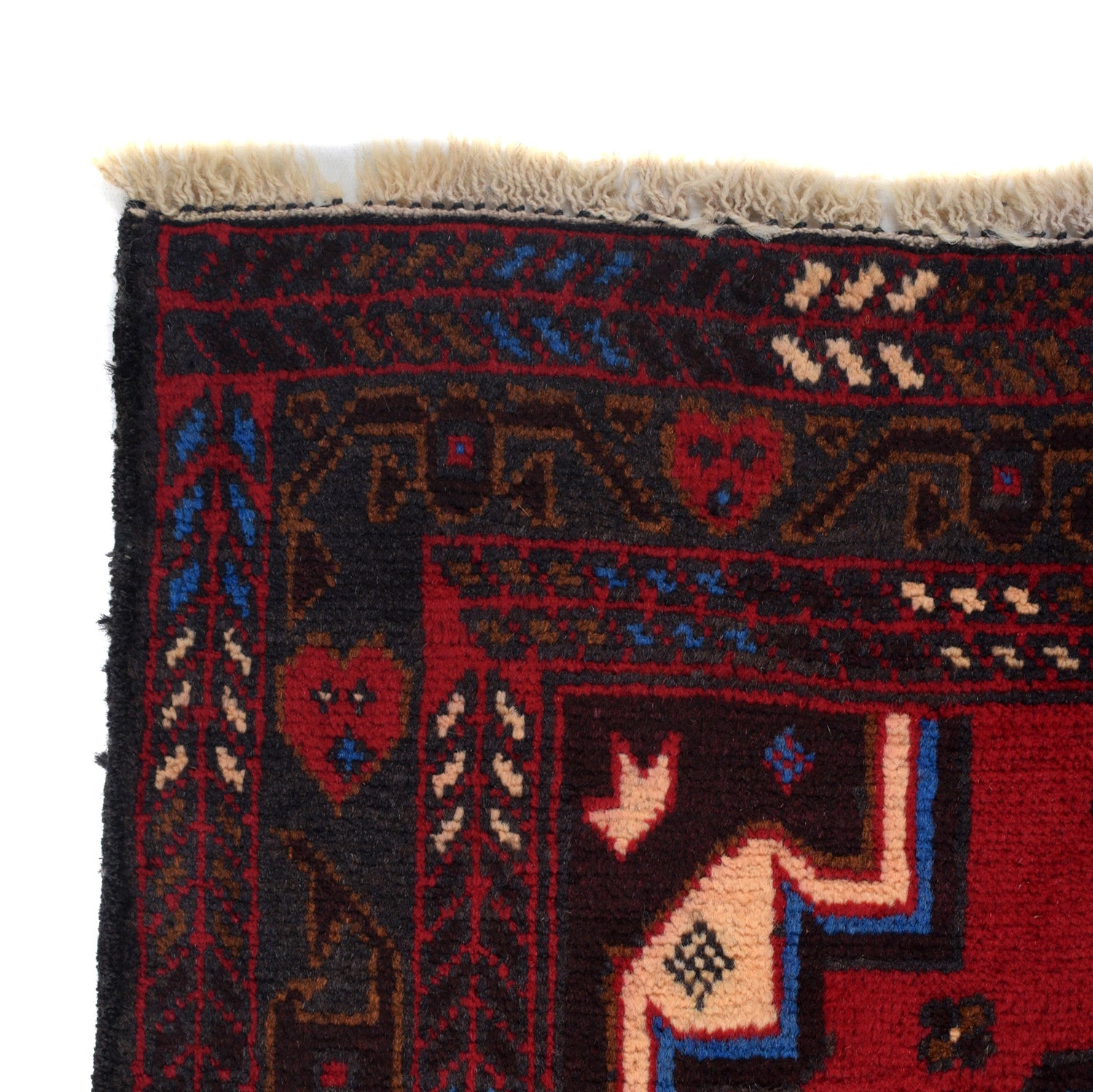 Baluchi Rug Handmade Multi Geometric 3x5 ft