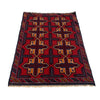 Baluchi Rug Handmade Multi Geometric 3x5 ft