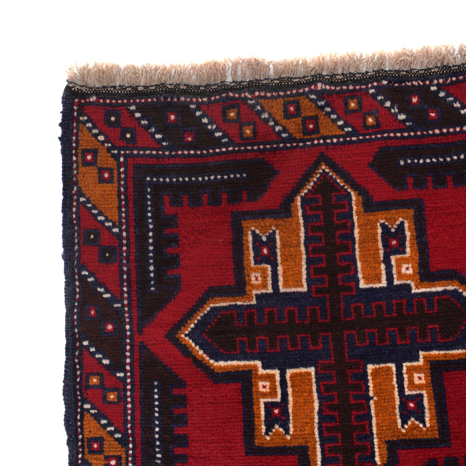 Baluchi Rug Handmade Multi Geometric 3x5 ft