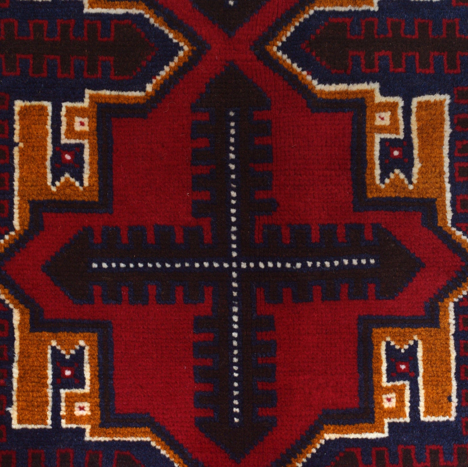 Baluchi Rug Handmade Multi Geometric 3x5 ft