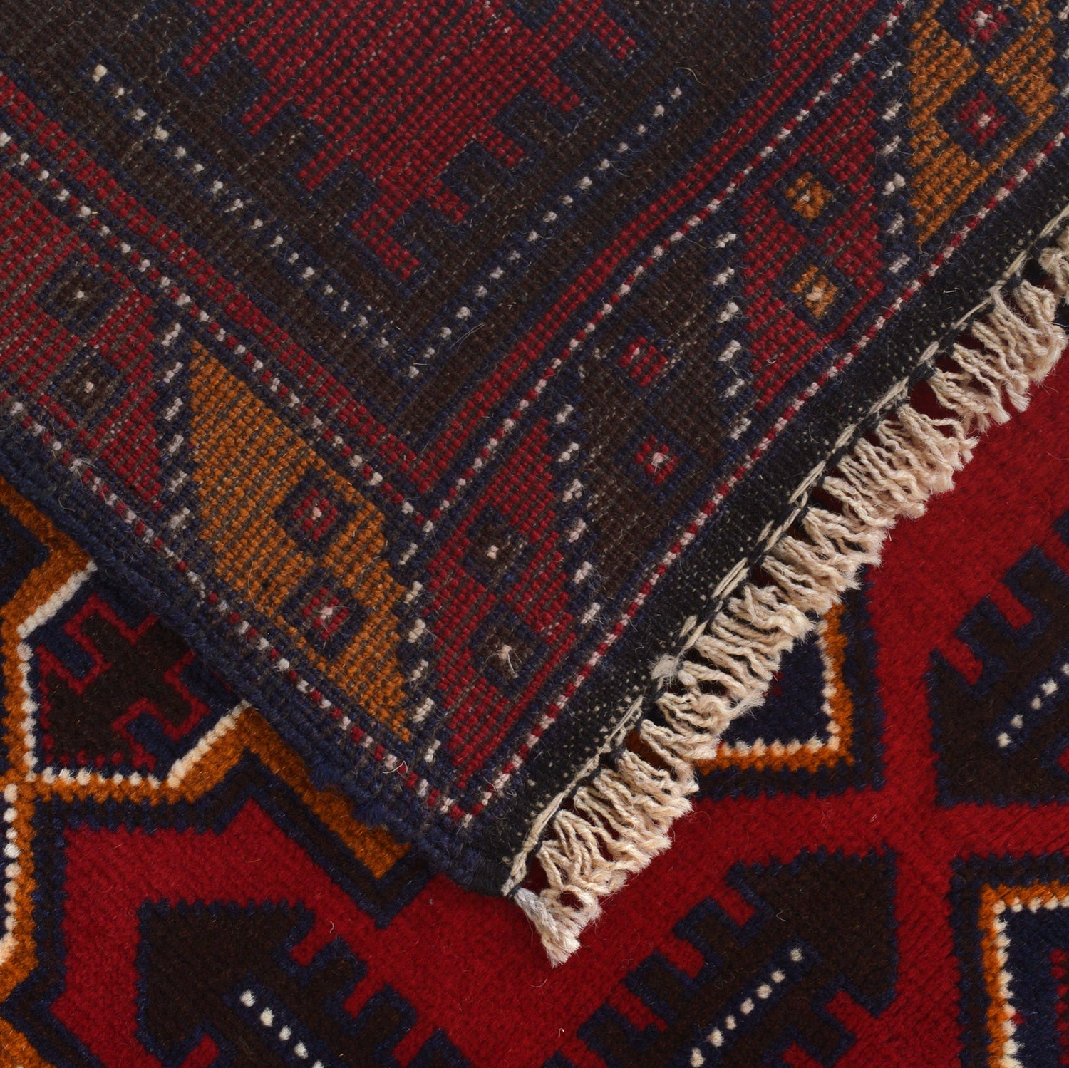 Baluchi Rug Handmade Multi Geometric 3x5 ft