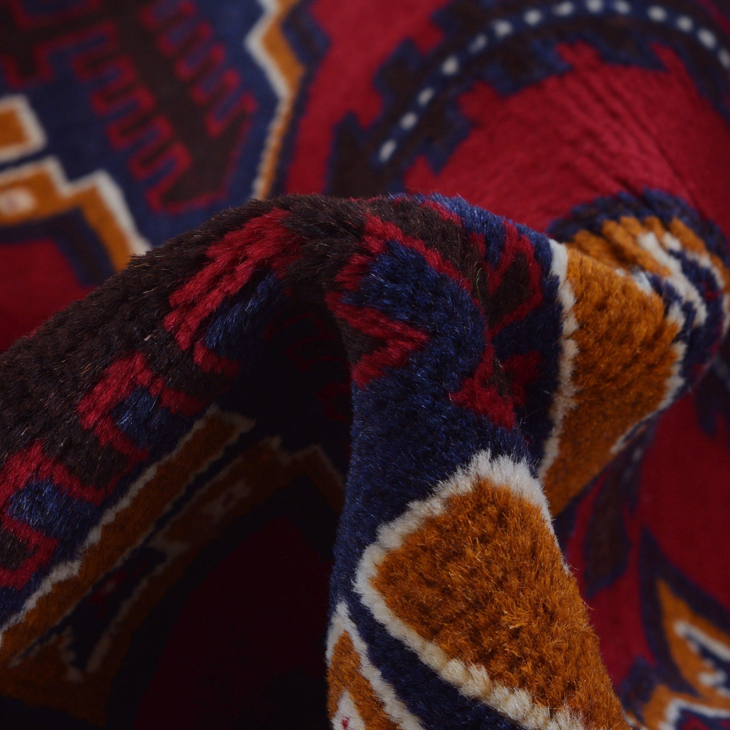 Baluchi Rug Handmade Multi Geometric 3x5 ft