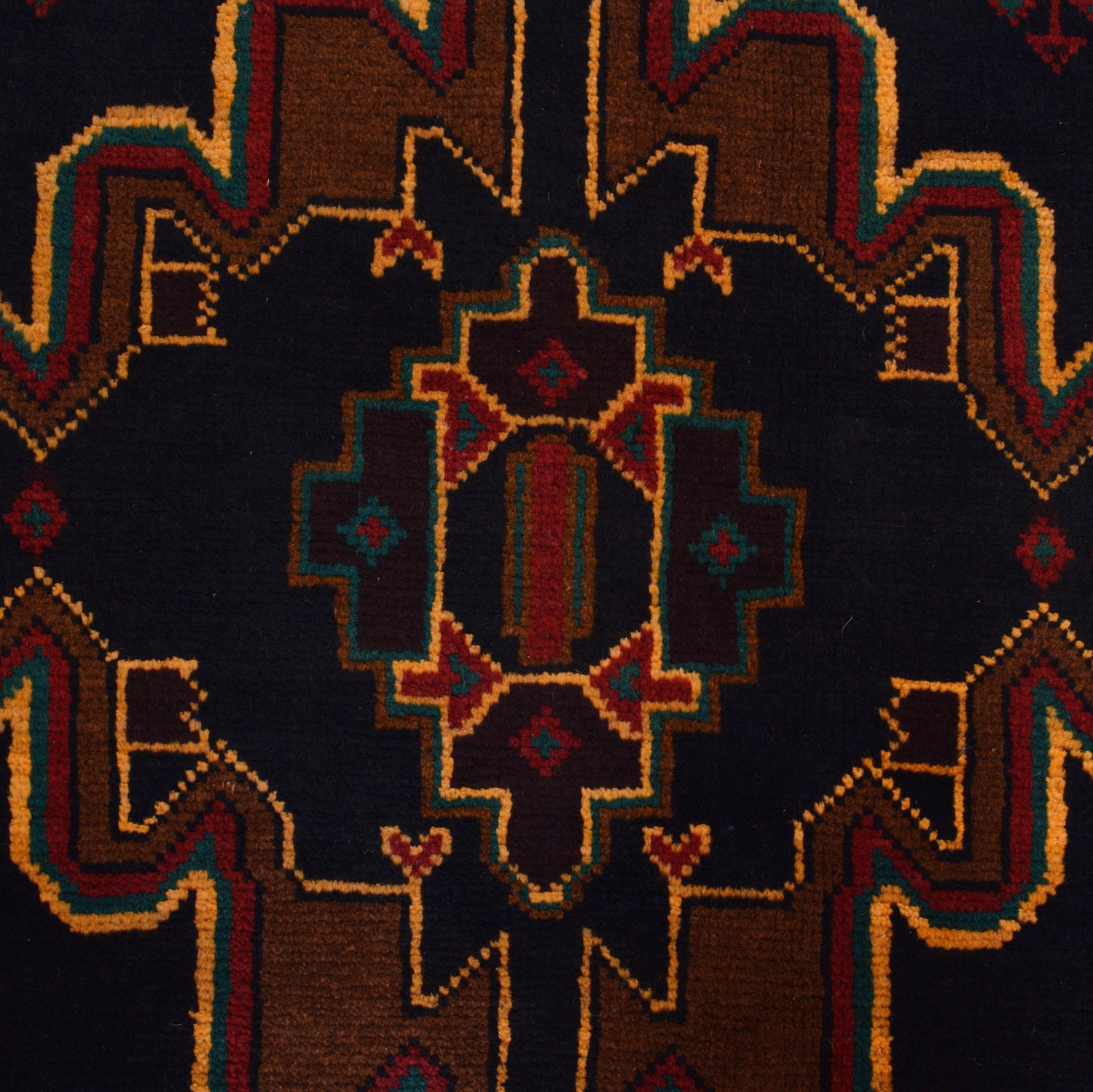Baluchi Rug Handmade Multi Geometric 4x6 ft