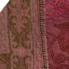 Overdyed Area Rug Handmade Pink Geometric 3x5 ft