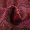 Overdyed Area Rug Handmade Pink Geometric 3x5 ft