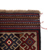War Area Rug Handmade Brown Tank + Helicopter 4x6 ft
