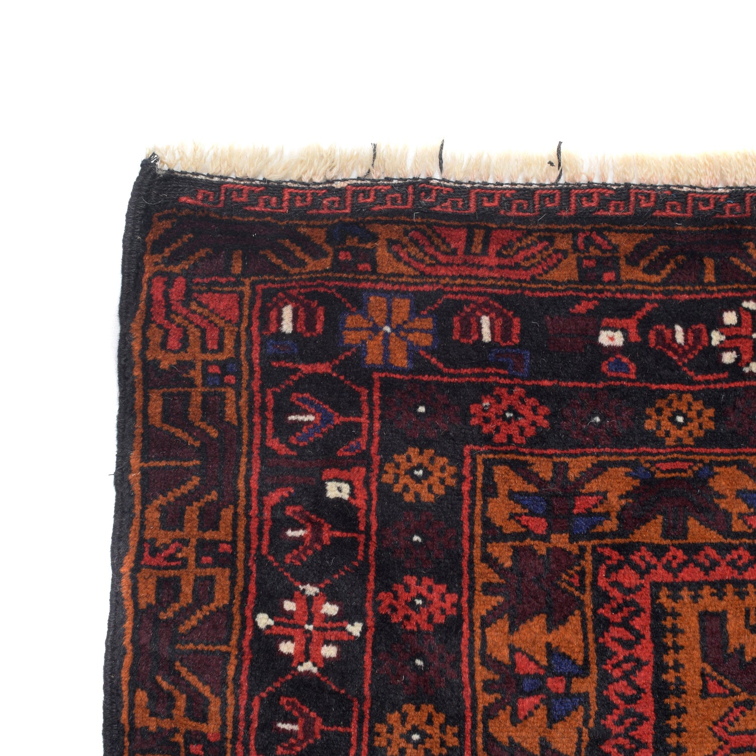 Baluchi Rug Handmade Multi Geometric 4x6 ft