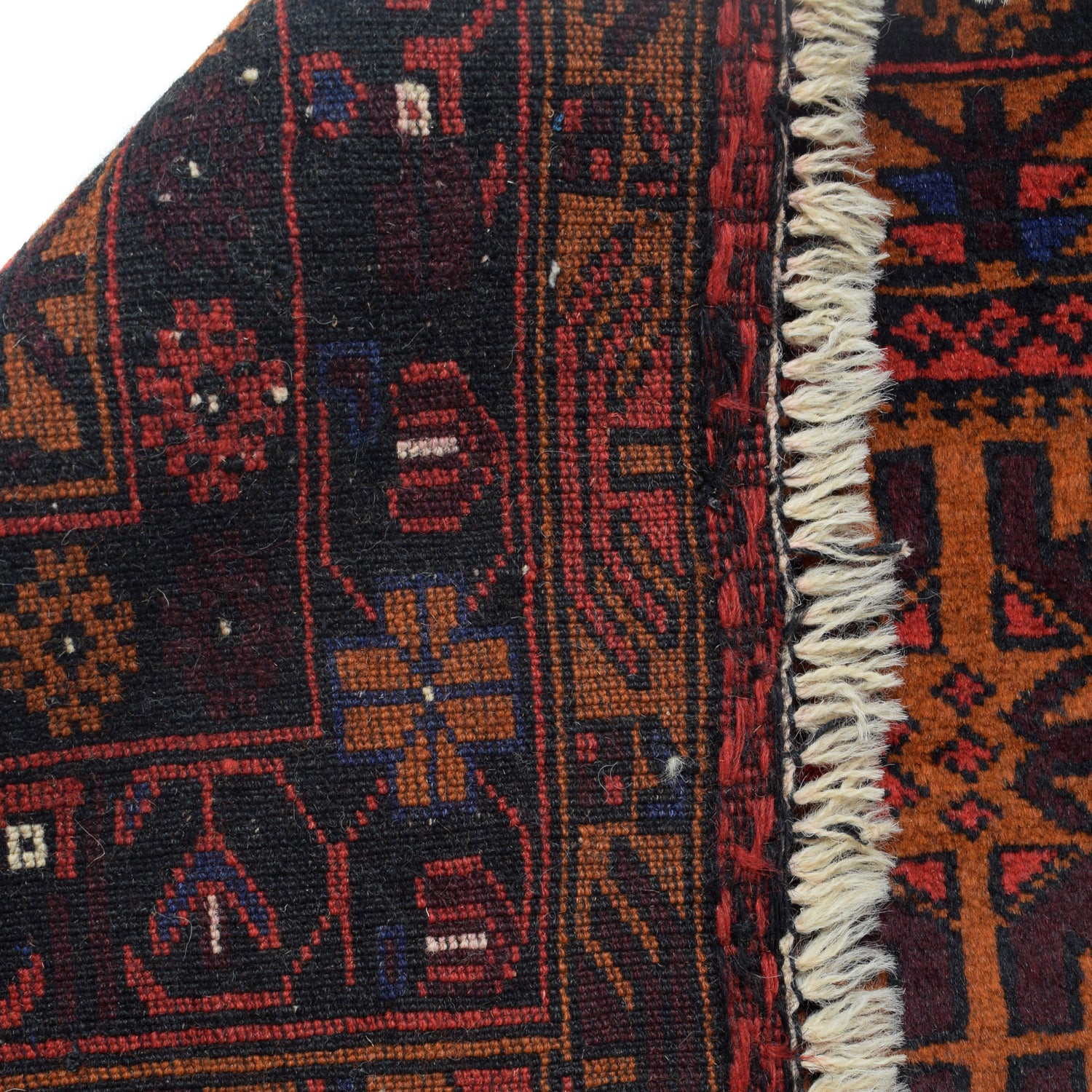 Baluchi Rug Handmade Multi Geometric 4x6 ft