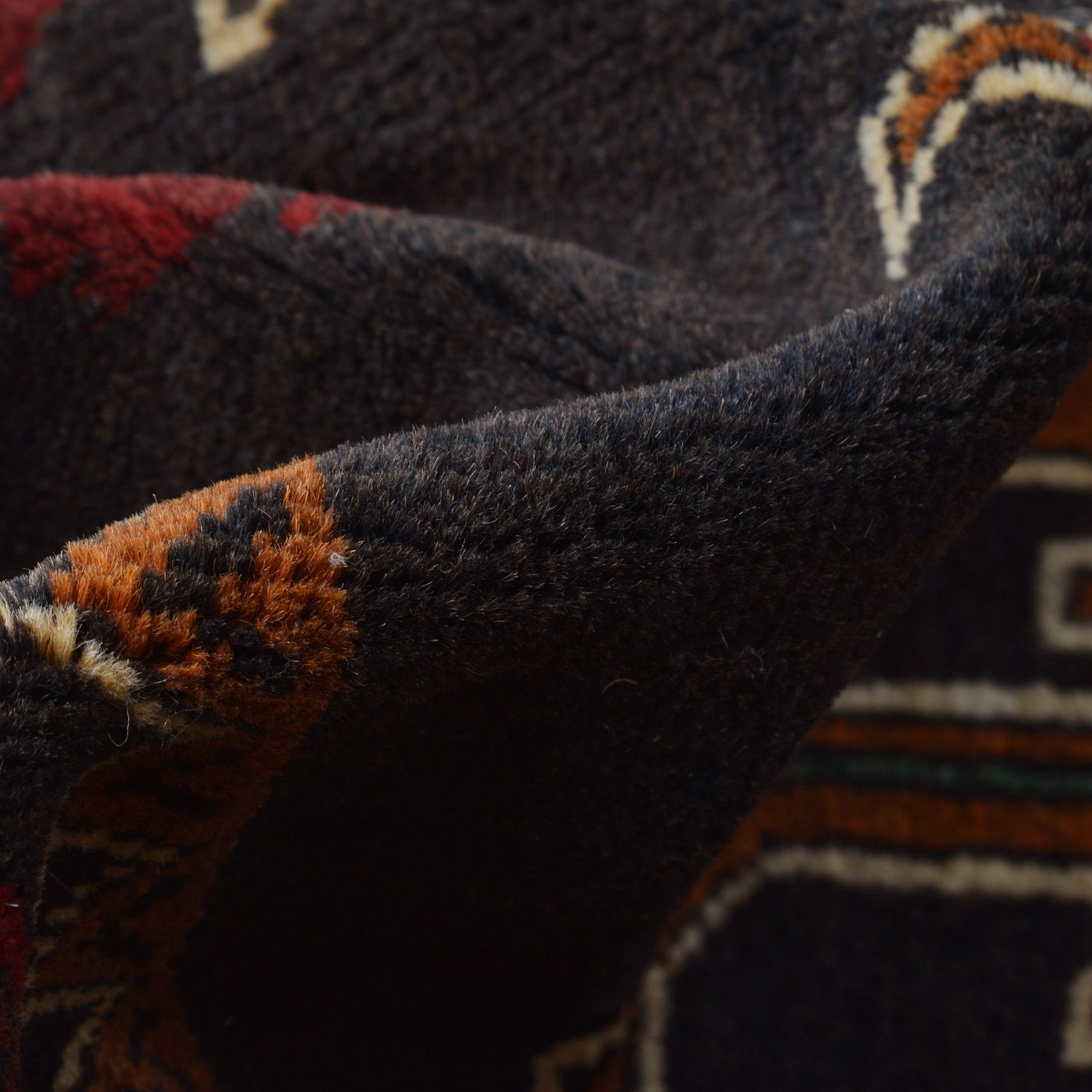 Baluchi Rug Handmade Multi Geometric 4x6 ft