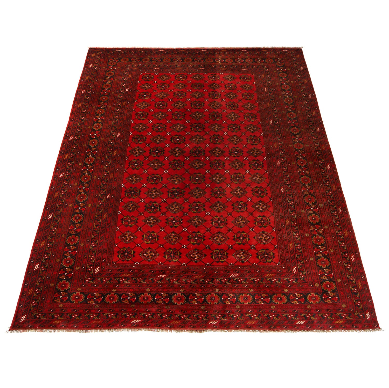 Khal Mohammadi Rug Handmade Red 7x10 ft