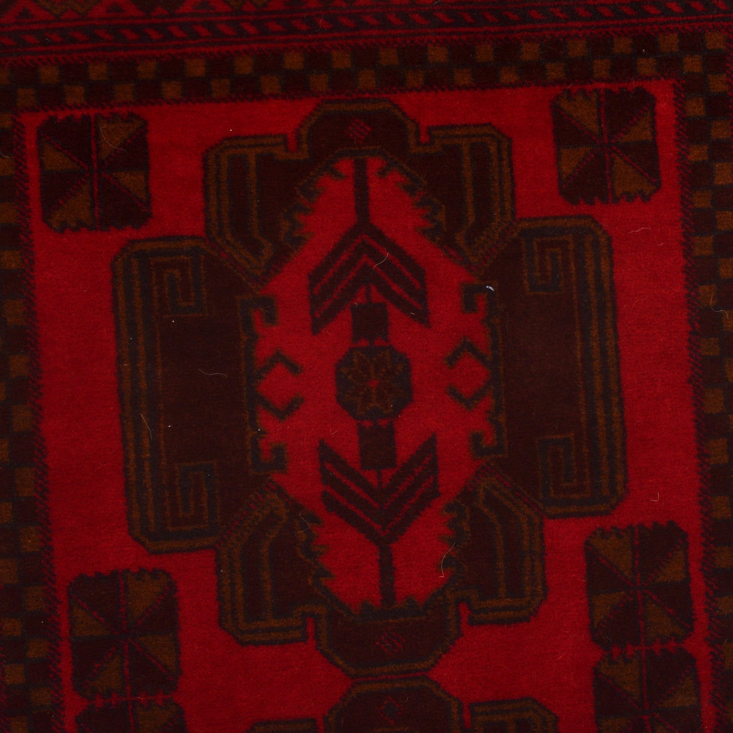 Baluchi Rug Handmade Multi Geometric 3x5 ft