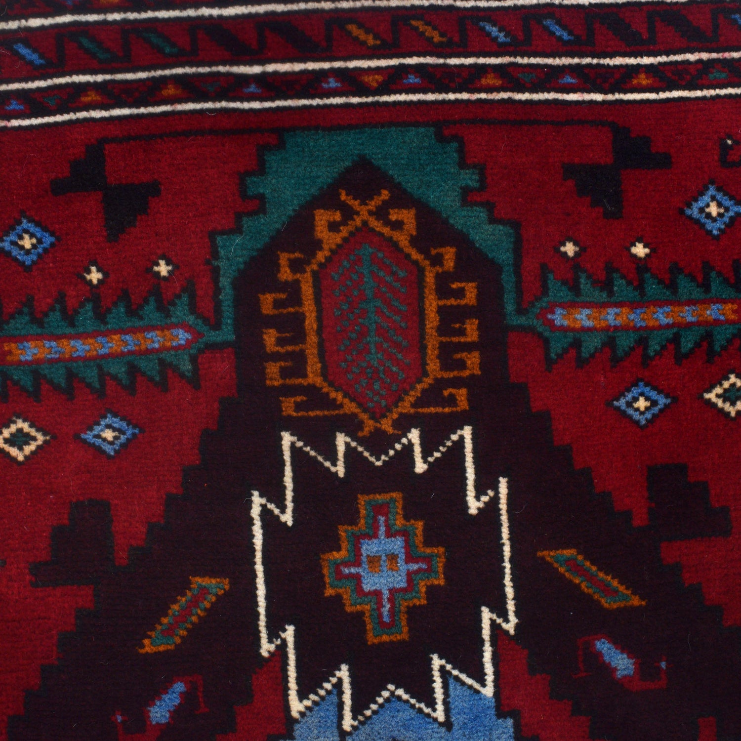 Baluchi Rug Handmade Multi Geometric 3x5 ft