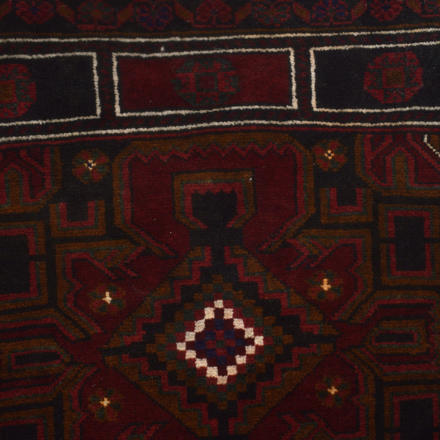 Baluchi Rug Handmade Multi Prayer Design 3x5 ft