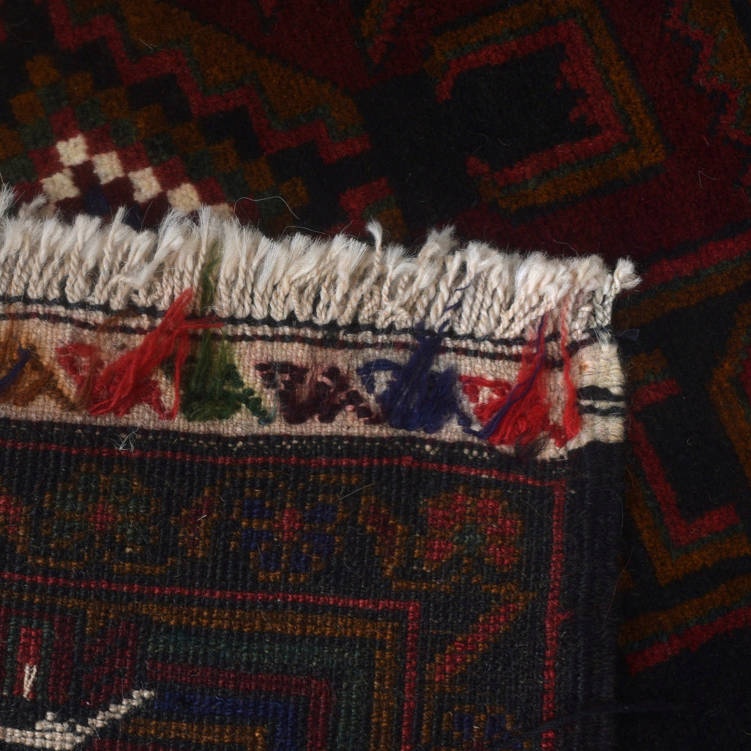 Baluchi Rug Handmade Multi Prayer Design 3x5 ft