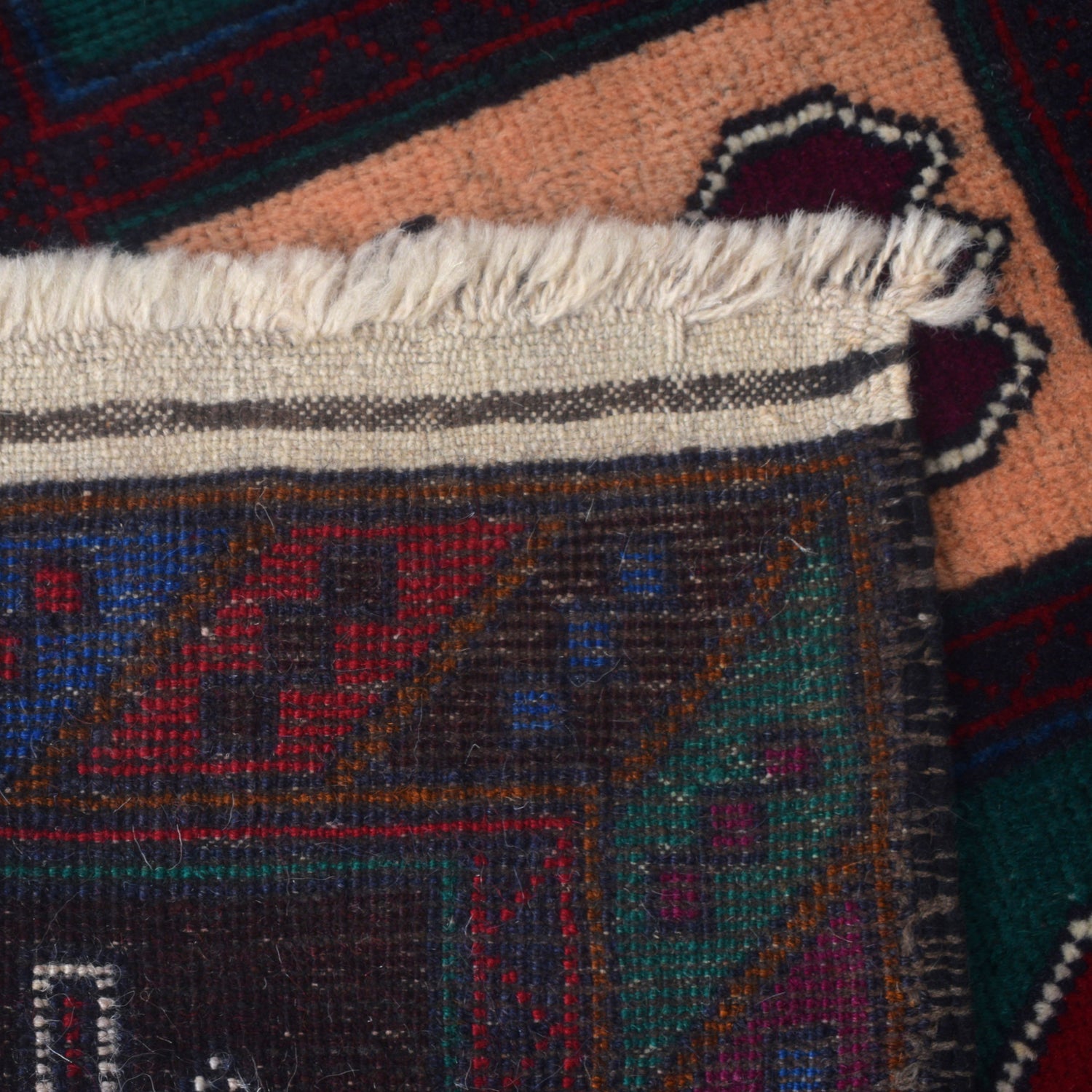 Baluchi Rug Handmade Multi Geometric 3x5 ft