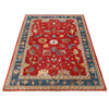 Oushak Area Rug Handmade Firebrick Floral 9x12 ft