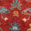 Oushak Area Rug Handmade Firebrick Floral 9x12 ft