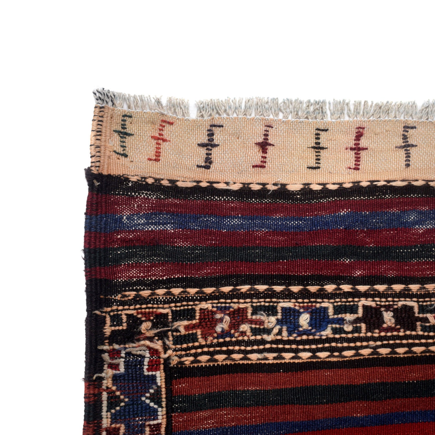 Maimana Kilim Runner Rug Handmade Multi Floral 10' Runner