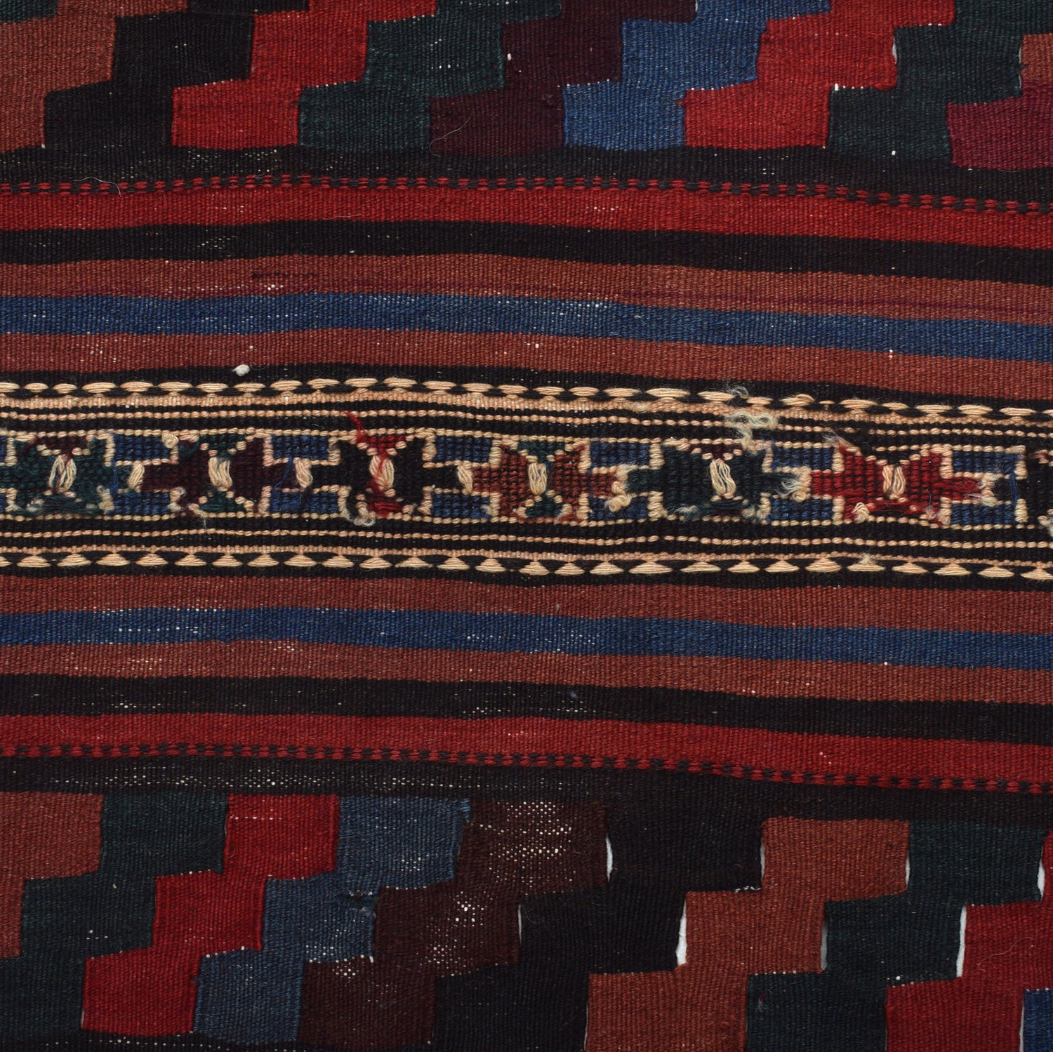 Maimana Kilim Runner Rug Handmade Multi Floral 10' Runner