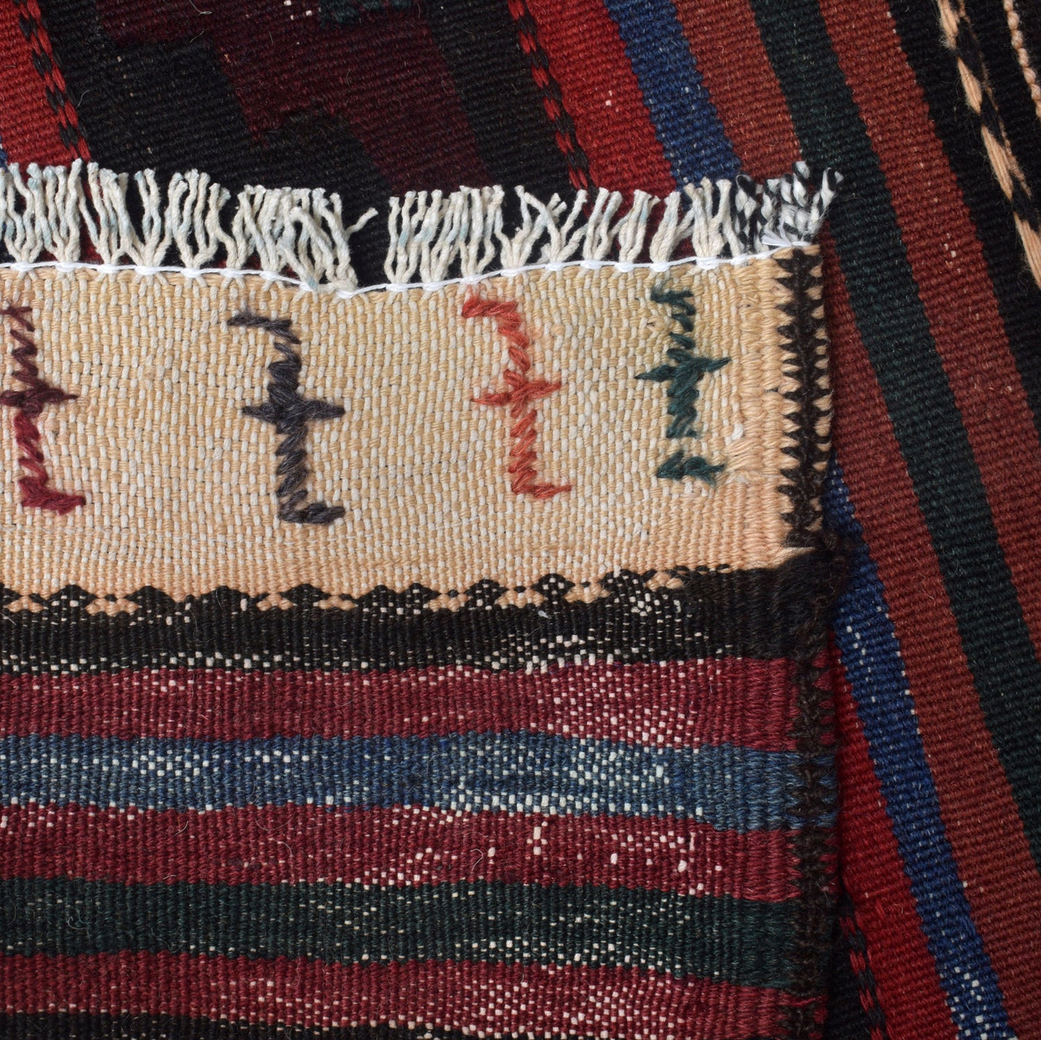 Maimana Kilim Runner Rug Handmade Multi Floral 10' Runner