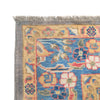 Heriz Area Rug Handmade Ivory Medallion 7x10 ft