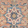 Heriz Area Rug Handmade Ivory Medallion 7x10 ft