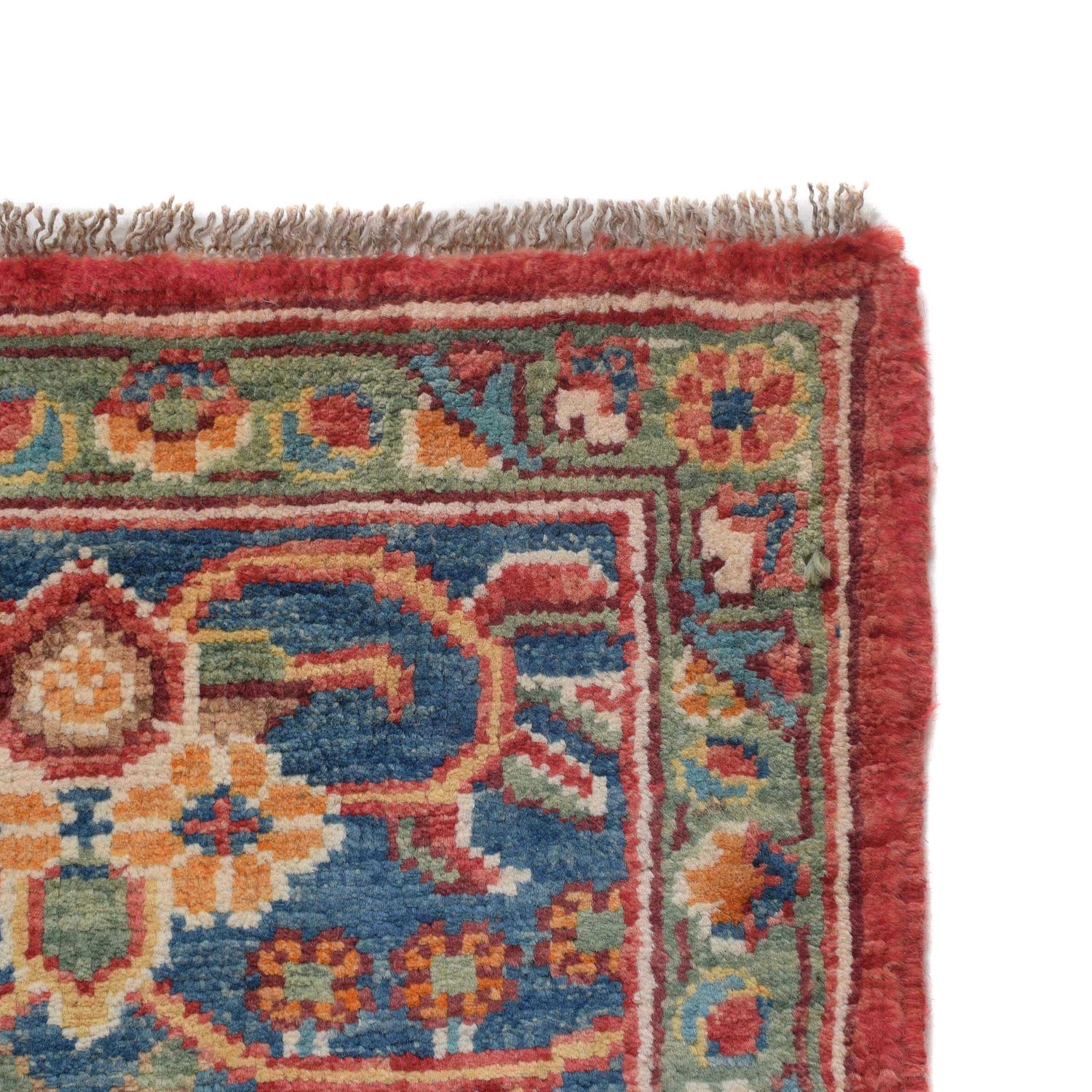 Heriz Area Rug Handmade Red Medallion 8x10 ft