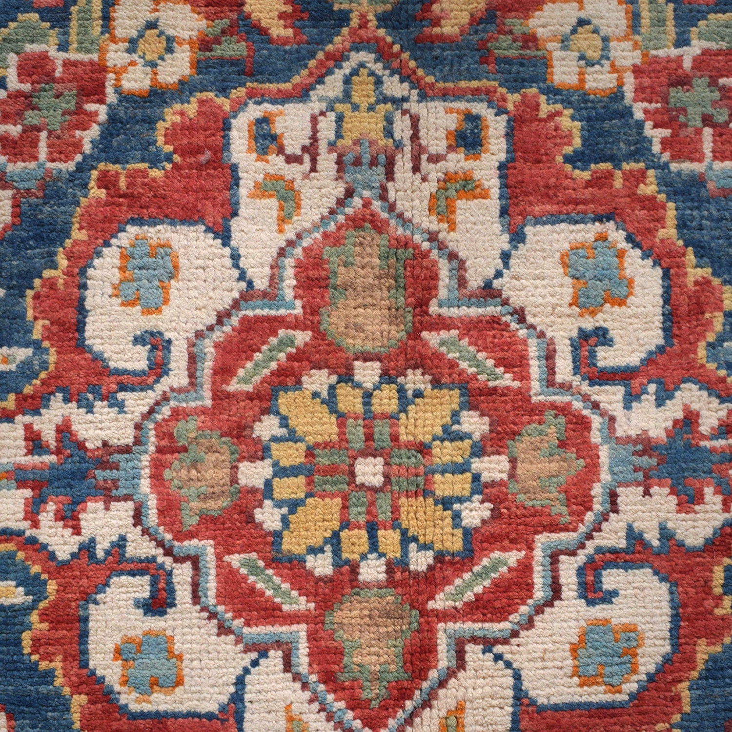 Heriz Area Rug Handmade Red Medallion 8x10 ft