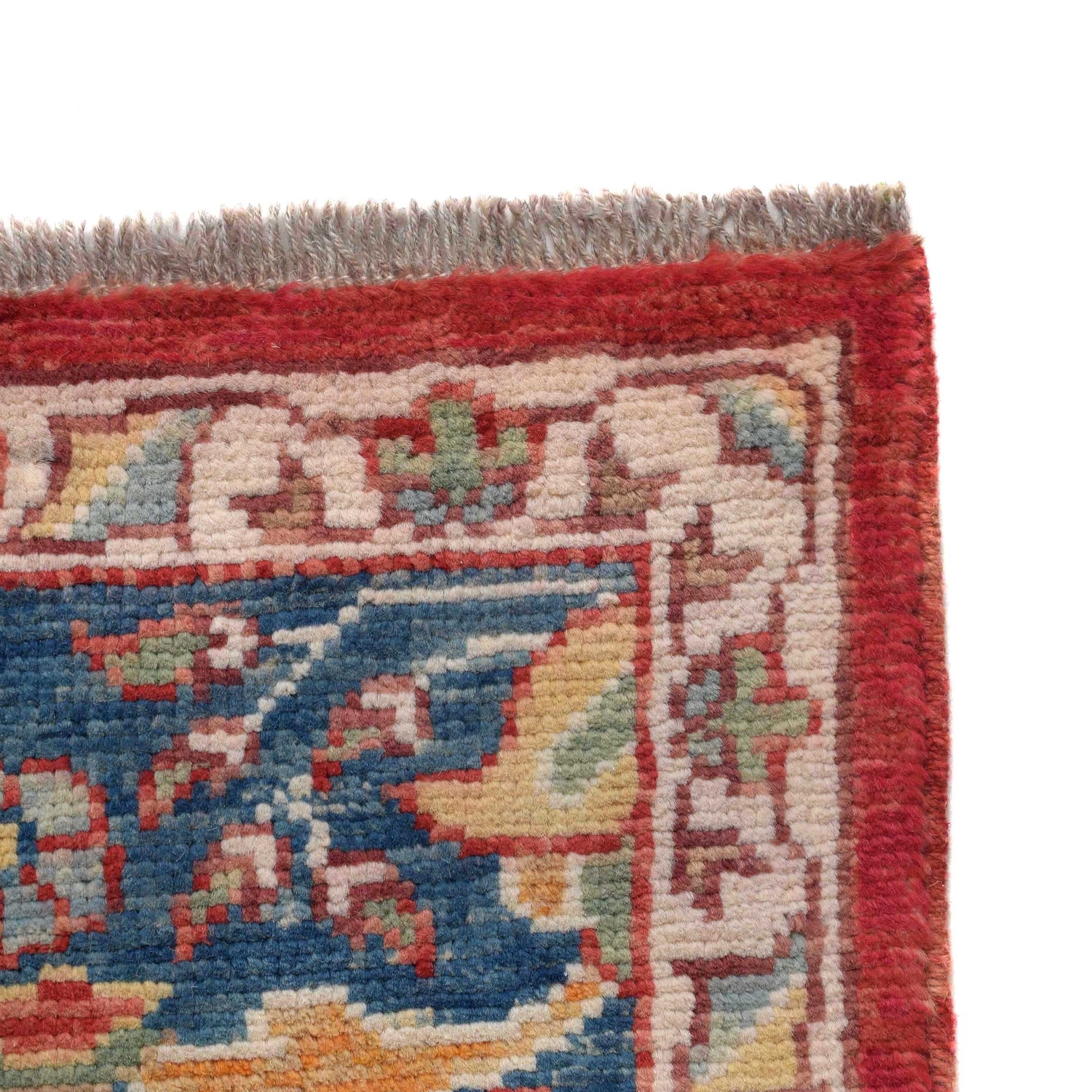 Heriz Area Rug Handmade Red Medallion 7x10 ft
