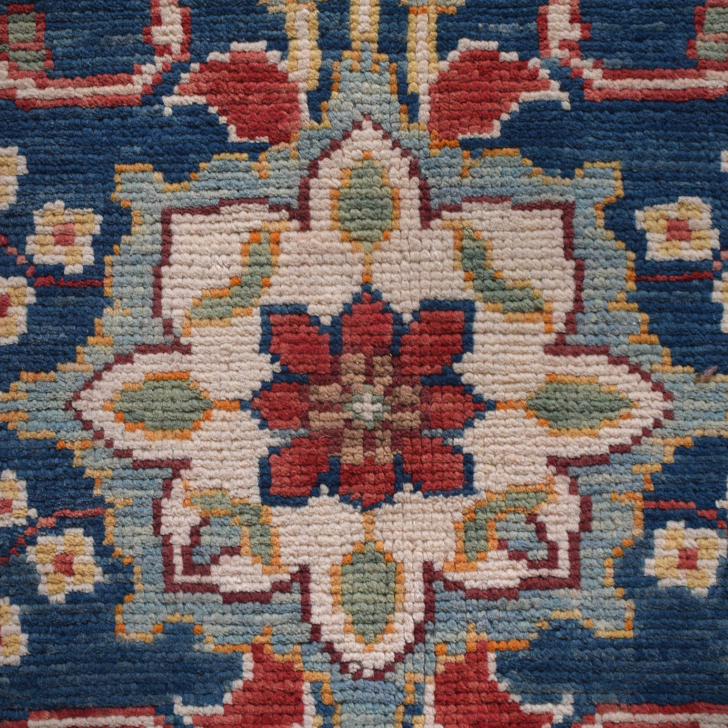 Heriz Area Rug Handmade Red Medallion 7x10 ft