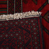 Baluchi Rug Handmade Red Geometric 3x5 ft
