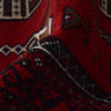 Baluchi Rug Handmade Red Geometric 3x5 ft