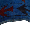 War Area Rug Handmade Blue Riffle + Helicopter 3x5 ft