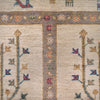 Tree Of Life Area Rug Handmade Beige Floral 5x8 ft