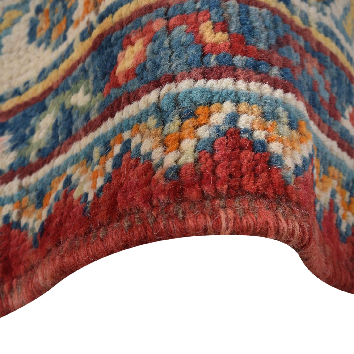 Shirazi Area Rug Handmade Red Medallion 7x10 ft