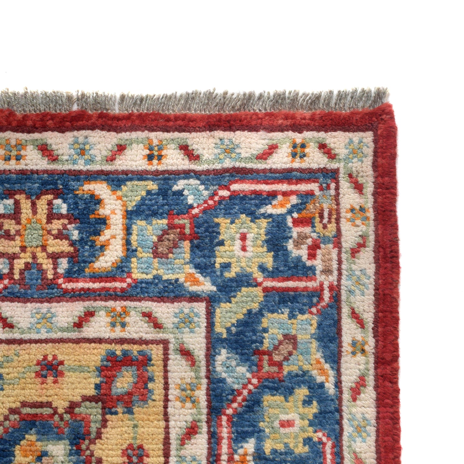 Heriz Area Rug Handmade Red Medallion 4x6 ft