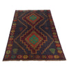 Baluchi Rug Handmade Black Geometric 4x6 ft