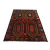 Baluchi Rug Handmade Brown Floral 4x6 ft