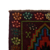 Baluchi Rug Handmade Brown Floral 4x6 ft