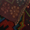 Baluchi Rug Handmade Brown Floral 4x6 ft