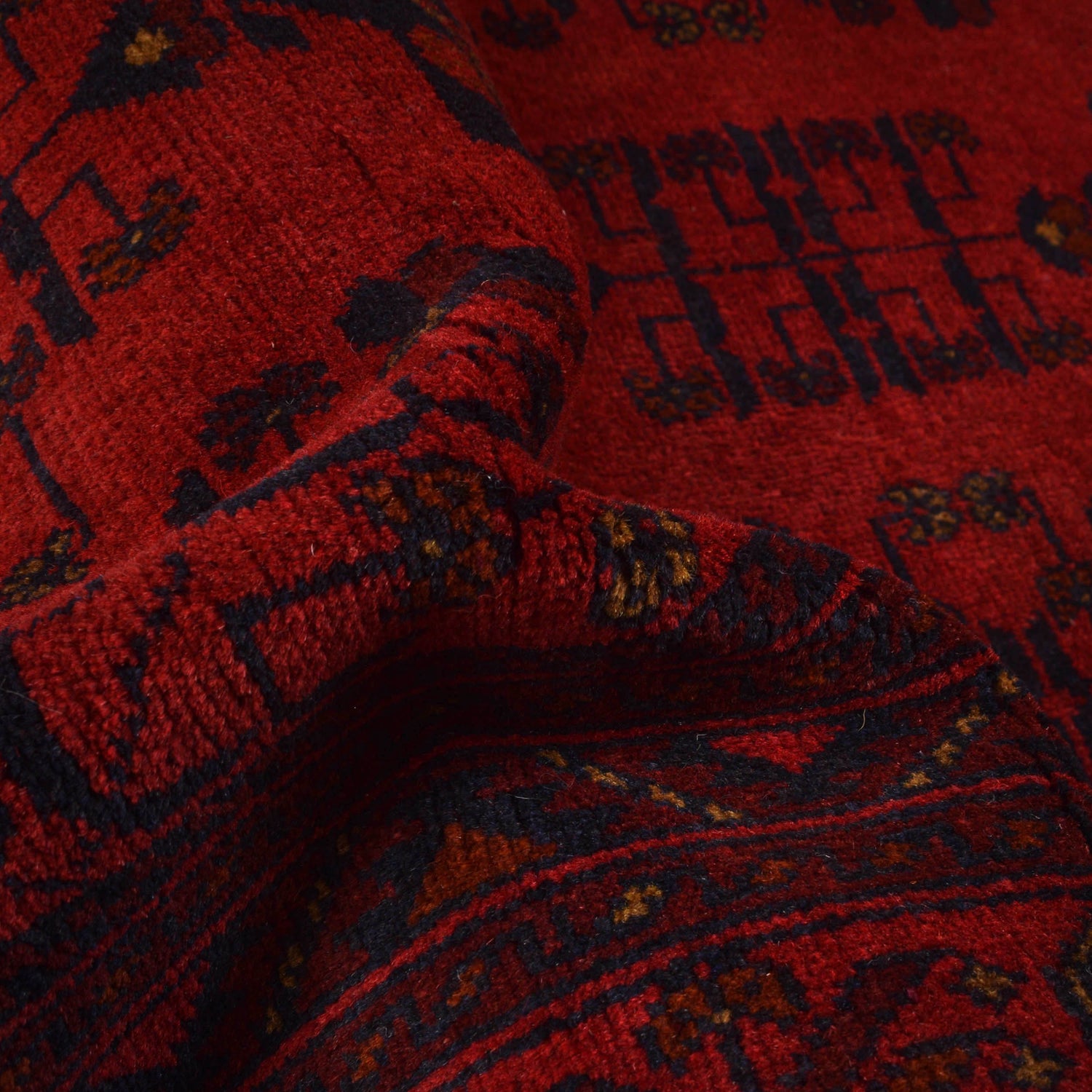 Khal Mohammadi Rug Handmade Red 4x7 ft