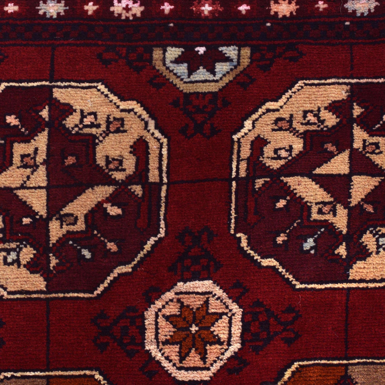 Khal Mohammadi Rug Handmade Red 3x5 ft