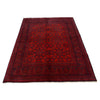 Khal Mohammadi Rug Handmade Red 4x7 ft