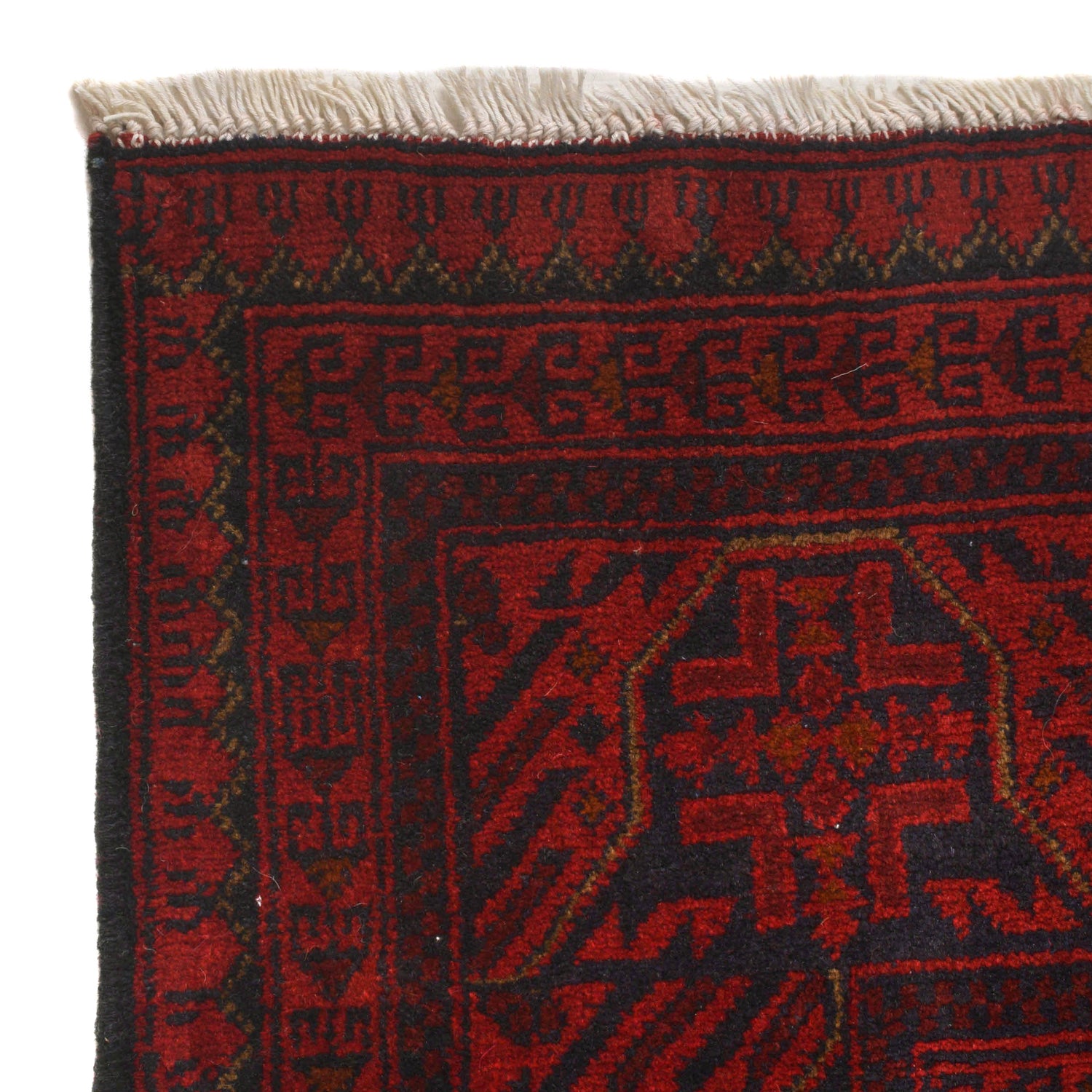 Khal Mohammadi Rug Handmade Red 4x7 ft